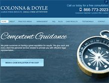 Tablet Screenshot of colonna-doyle.com